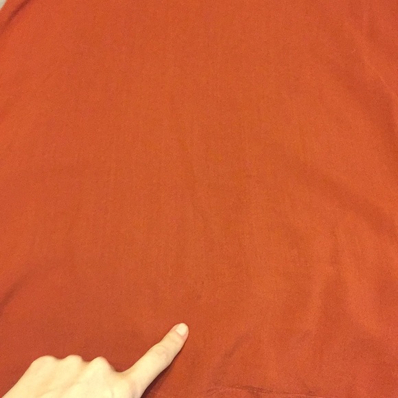 oversized, super cute, rust/orange top, - Picture 5 of 8